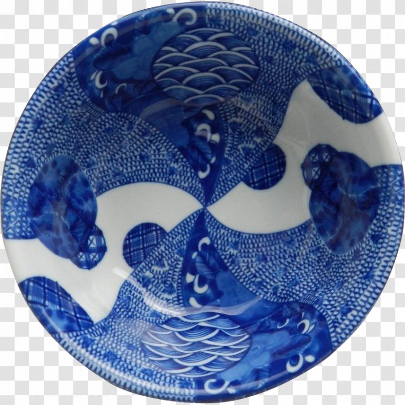 Blue And White Pottery Seto Mino Ware Imari Oribe - Tree - Plate Transparent PNG