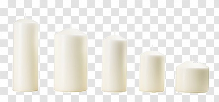 Lighting Flameless Candles Cylinder - White Candle Transparent PNG