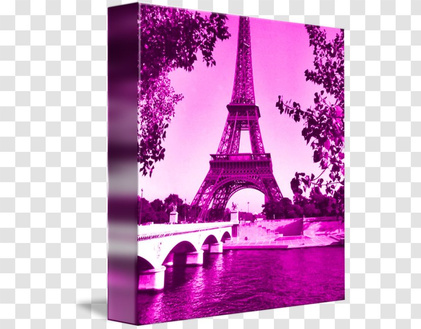 Eiffel Tower Seine Photography - Picture Frames - Pink Transparent PNG