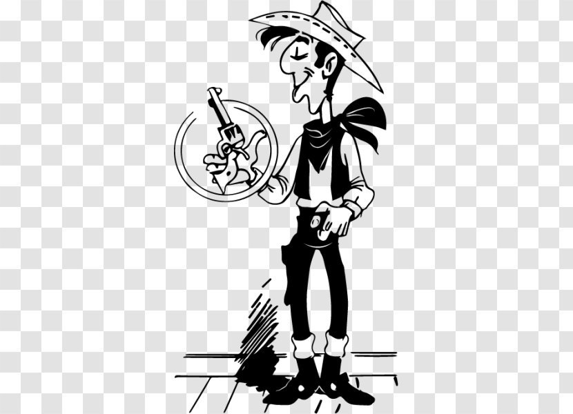 Lucky Luke Comics Drawing Cartoonist - Line Art - Daltons Transparent PNG