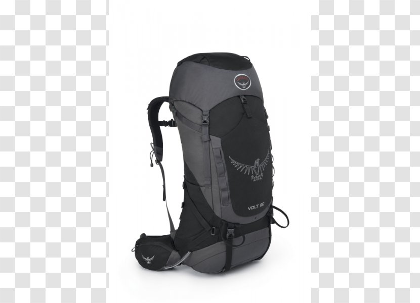 Osprey Volt 60 Backpacking Hiking - Black - Backpack Transparent PNG