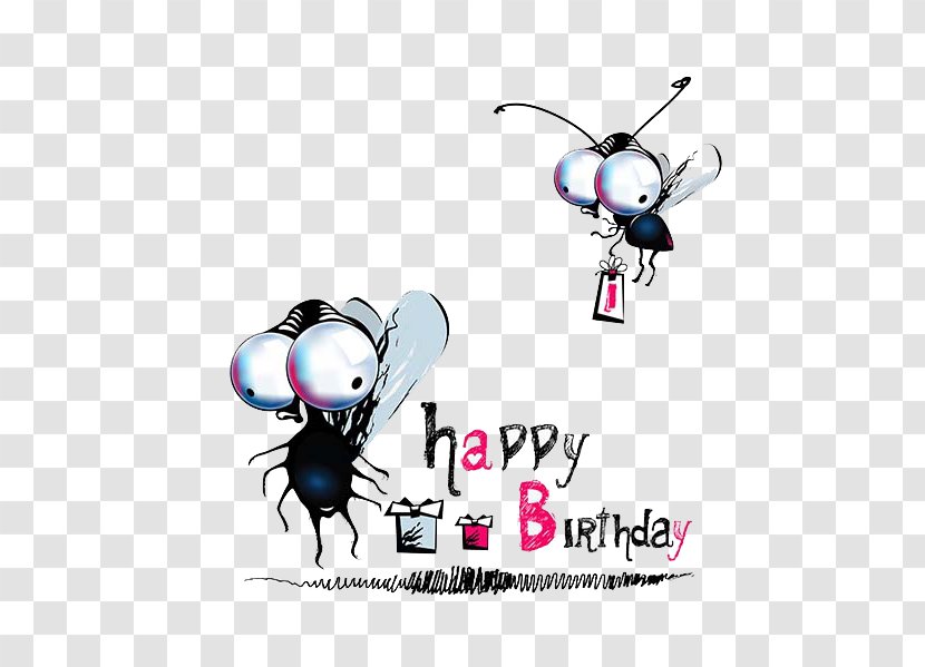 Insect Cartoon Animals Birthday Buckle Clip Free HD - Logo Transparent PNG
