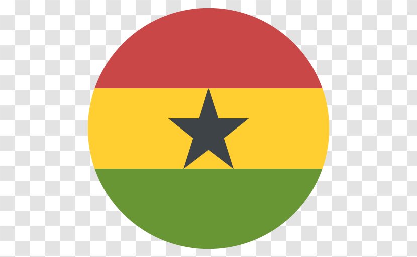 Flag Of Ghana Emoji - Yellow Transparent PNG