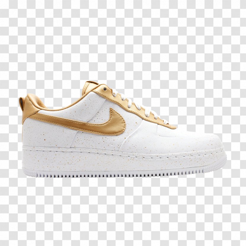 Sneakers Air Force Shoe Sportswear - White - Gold Transparent PNG