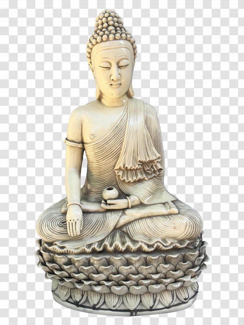 Gautama Buddha Statue Classical Sculpture Figurine - Silhouette - Seated Lotus Transparent PNG