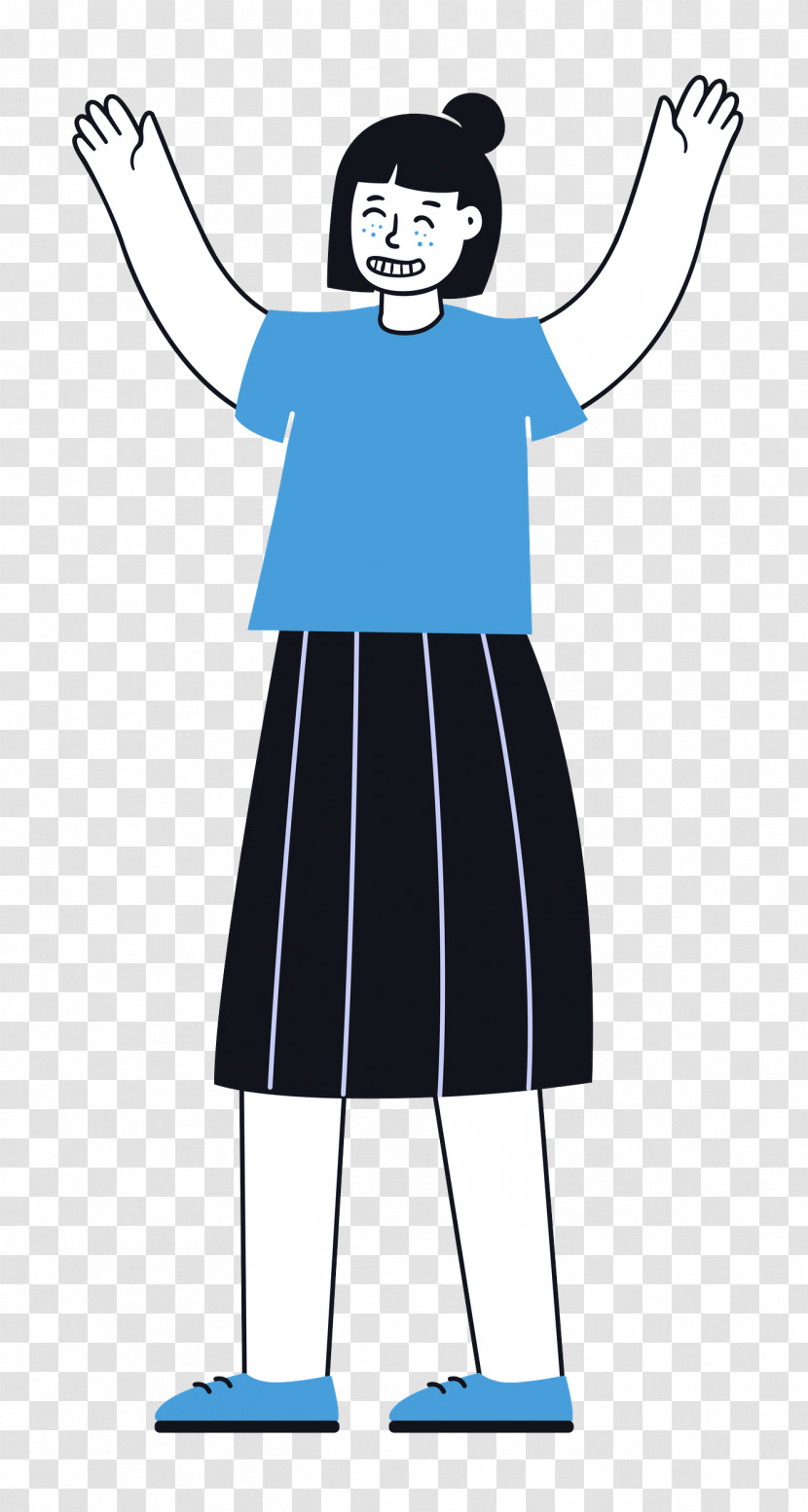 Standing Girl Woman Transparent PNG