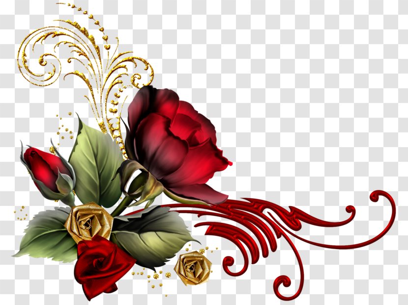 Rose Picture Frames Clip Art - Flower Arranging Transparent PNG