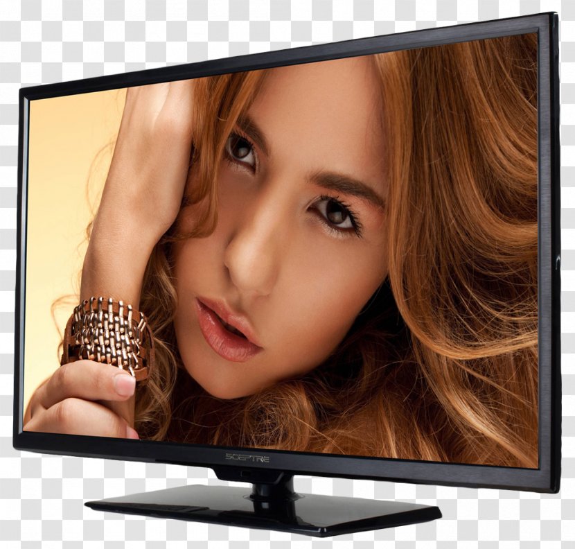 LED-backlit LCD High-definition Television 720p 1080p - Flat Panel Display Transparent PNG