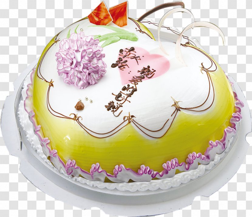 Birthday Cake Shortcake Cream European Cuisine Chiffon - Toppings - Series Transparent PNG