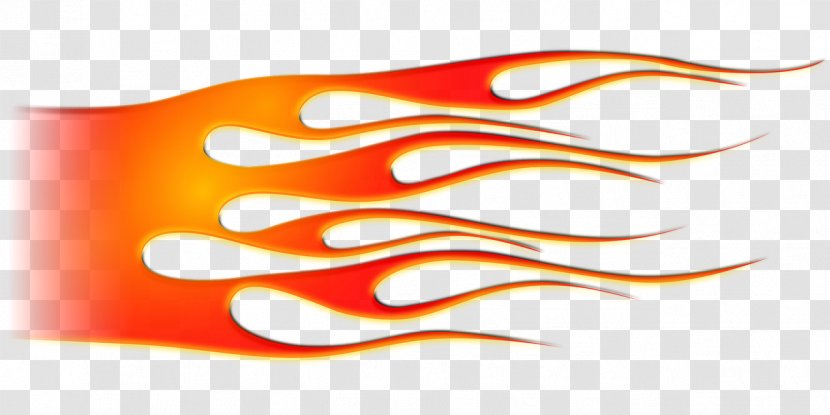 Car Hot Rod Flame Clip Art - Orange Transparent PNG