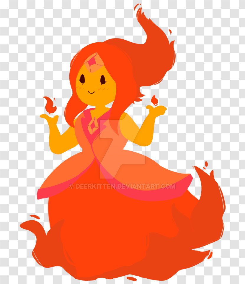 Flame Princess Bubblegum Finn The Human Marceline Vampire Queen - Red Transparent PNG