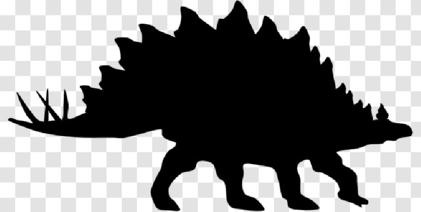 Clip Art Vector Graphics Silhouette Dinosaur Stegosaurus - Royalty Payment - Animals Transparent PNG
