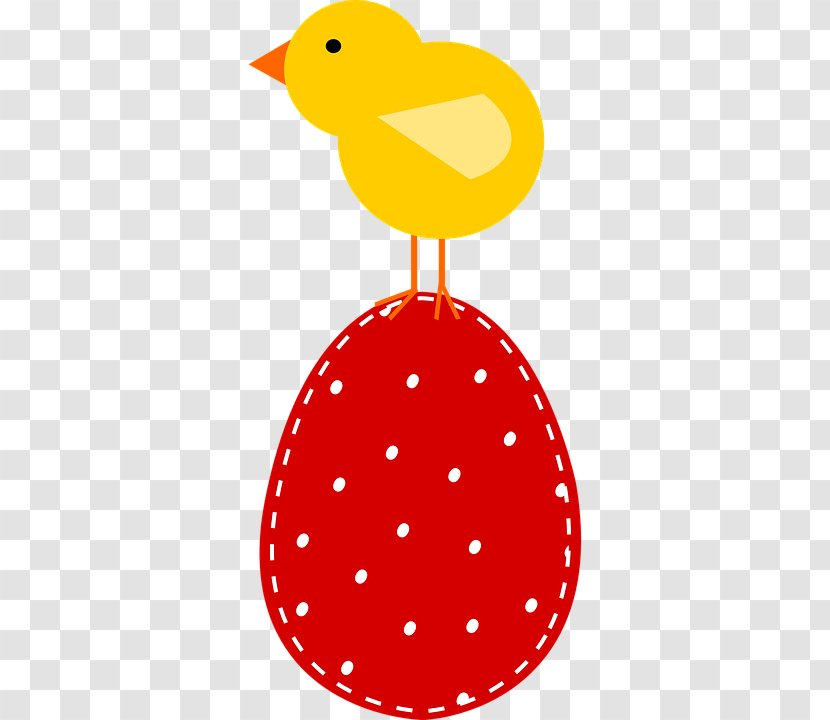 Bird Duck Easter Egg Clip Art - Red Transparent PNG