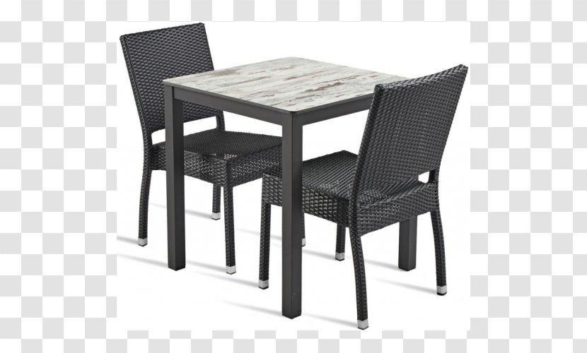 Table Chair Wicker Garden Furniture - Cafe Transparent PNG