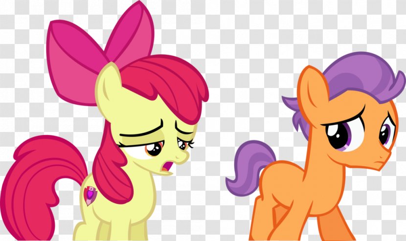Pony Apple Bloom Scootaloo Fluttershy - Cartoon - Sad Family Transparent PNG