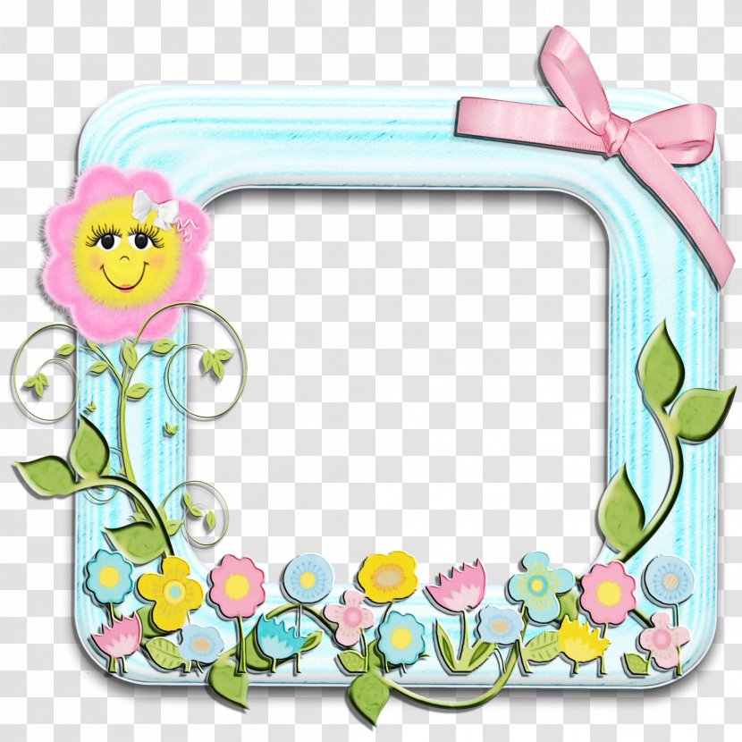Flower Background Frame - Child - Wildflower Picture Transparent PNG