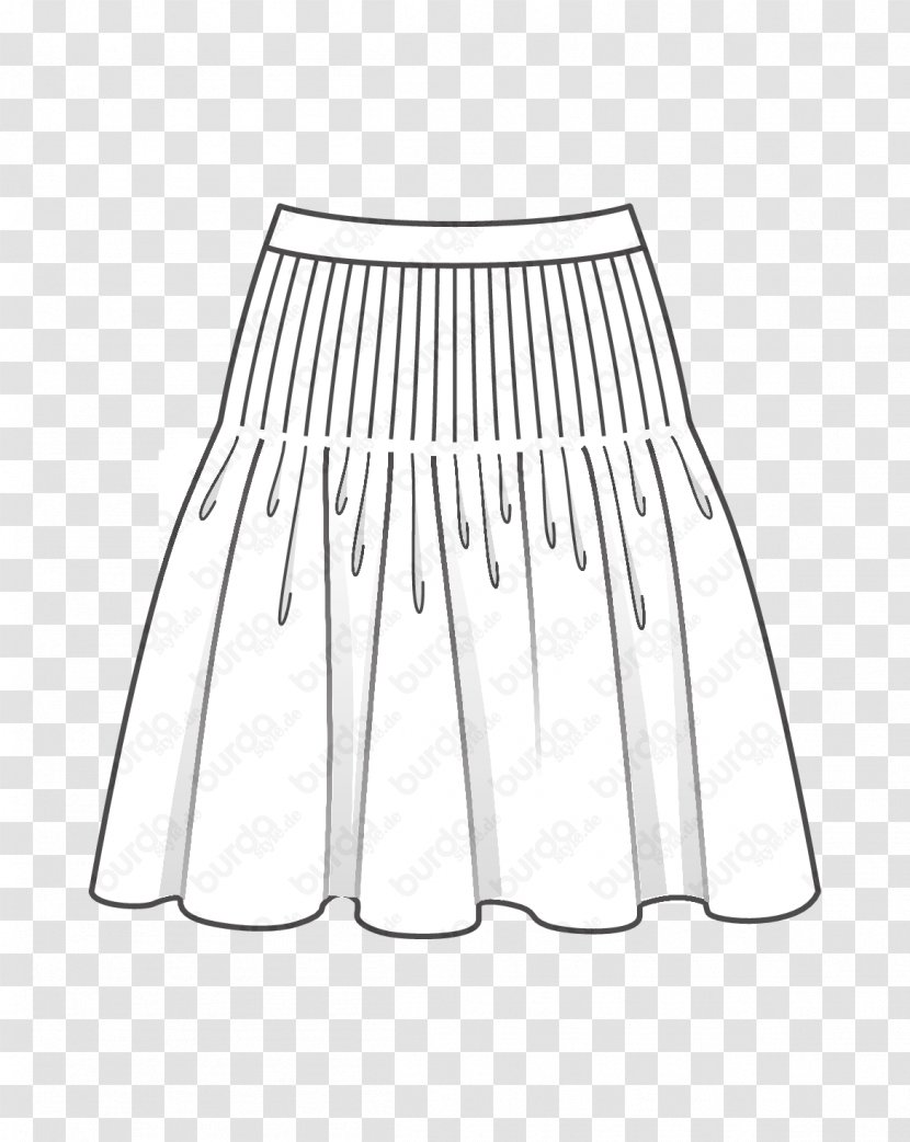 Skirt Burda Style Fashion Kellerfalte Pattern - Material American Transparent PNG