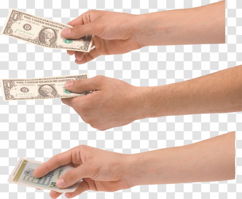 Money Clip Art - Cash - Dollars In Hand Image Transparent PNG