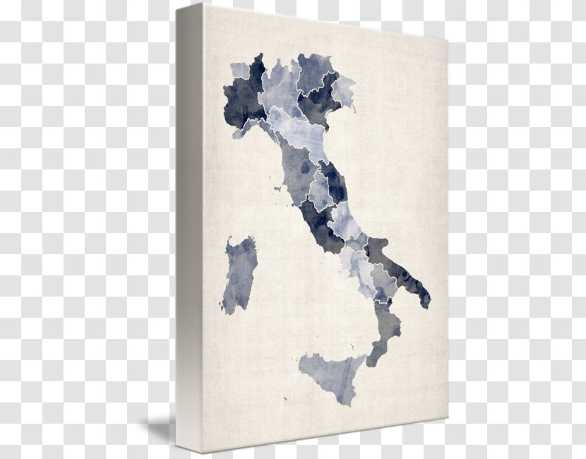Italy Painting Canvas Print Gallery Wrap - Watercolor Transparent PNG