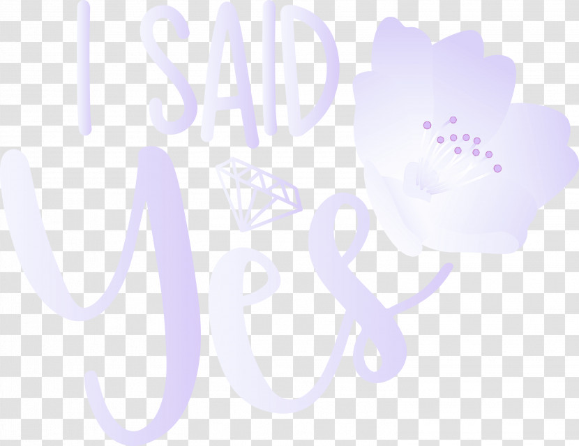 I Said Yes She Said Yes Wedding Transparent PNG