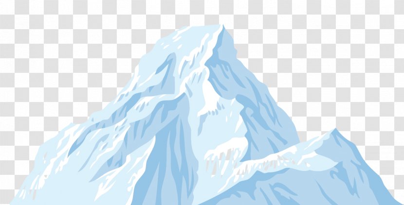 Iceberg Download Icon - Information - Blue Cartoon Decoration Pattern Transparent PNG