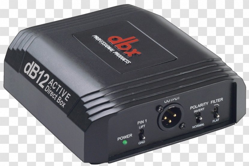 Dbx DI Unit Equalization Audio Mixers Sound - Silhouette - Direct Pro Llc Transparent PNG