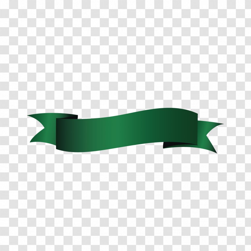 Web Banner Ribbon - Green Transparent PNG
