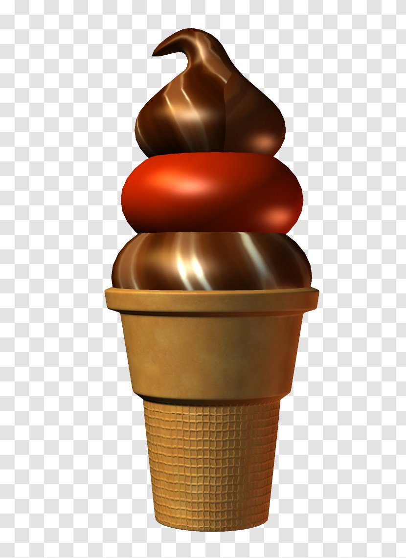 Chocolate Ice Cream Cone Pop - Cones Transparent PNG