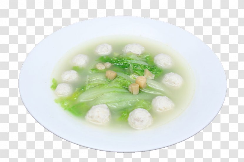 Fish Ball Chinese Cuisine Soup Broth Stock - Vegetarian Food - Baby Transparent PNG