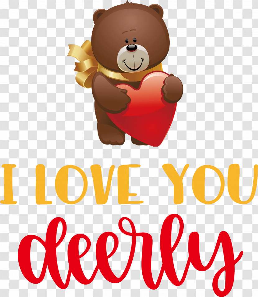 I Love You Deerly Valentines Day Quotes Valentines Day Message Transparent PNG