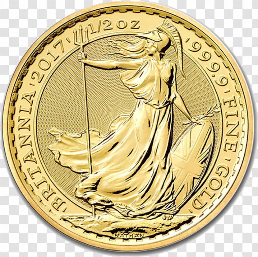 Royal Mint Britannia Gold Coin Bullion - Silver Transparent PNG