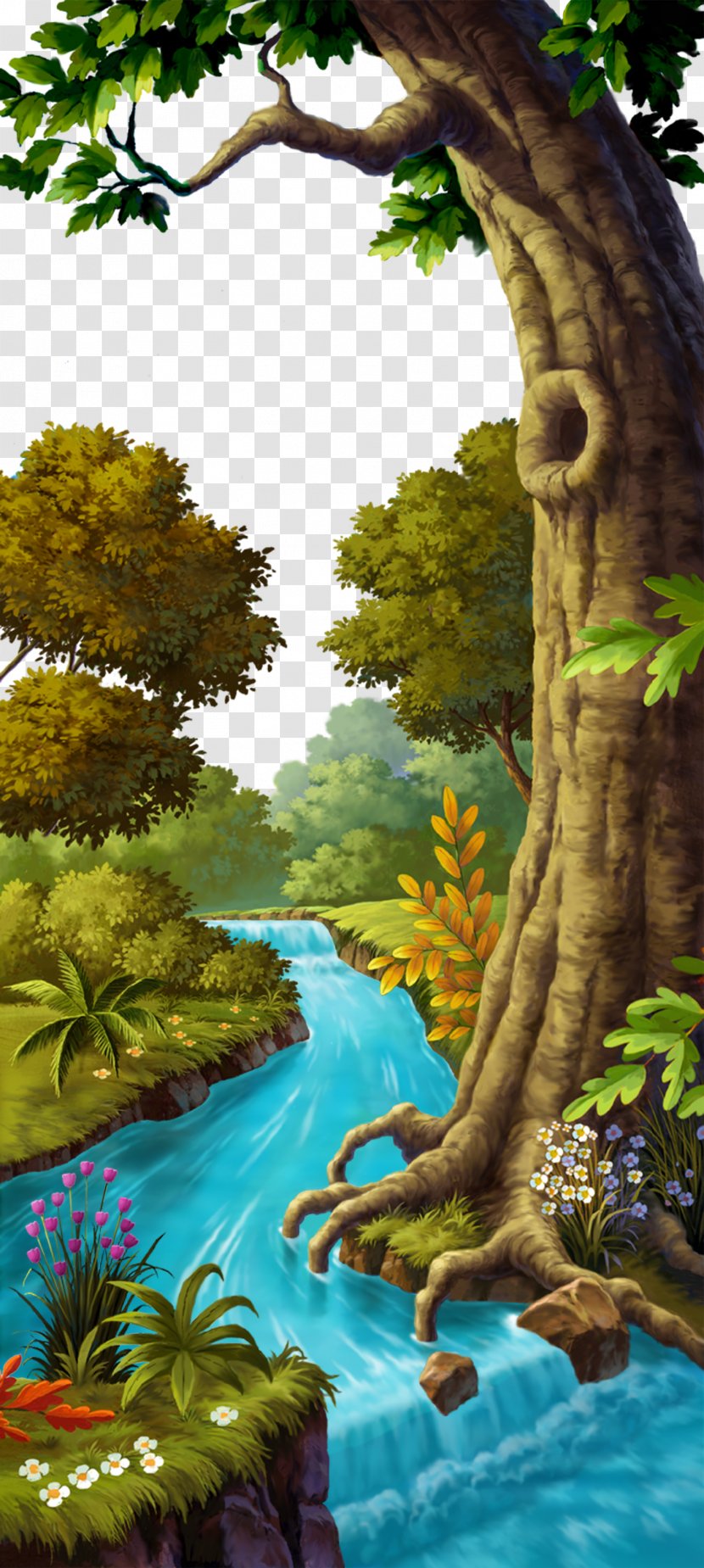 Autumn Forest - Concept Art - Dinosaur Transparent PNG