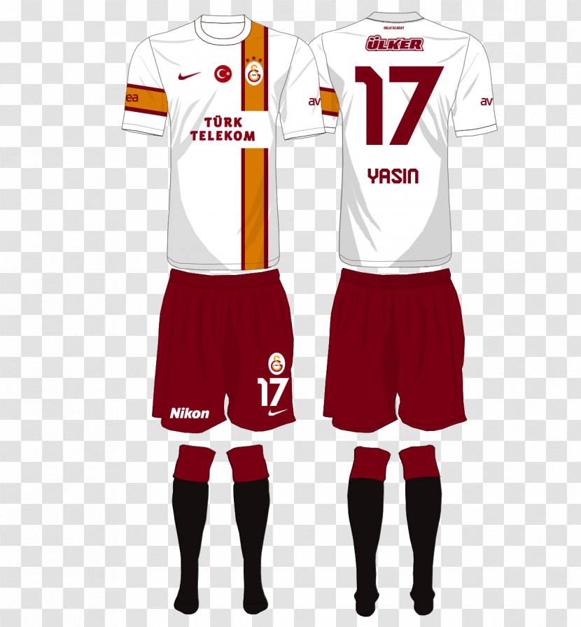 Galatasaray S.K. Sports Fan Jersey Kit Season 2000 UEFA Super Cup - Cheerleading Uniforms - Logo Transparent PNG