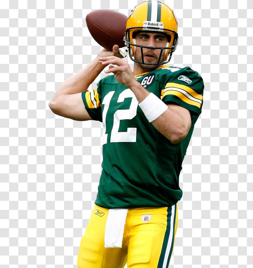 Aaron Rodgers American Football Helmets Green Bay Packers NFL - Protective Equipment In Gridiron Transparent PNG