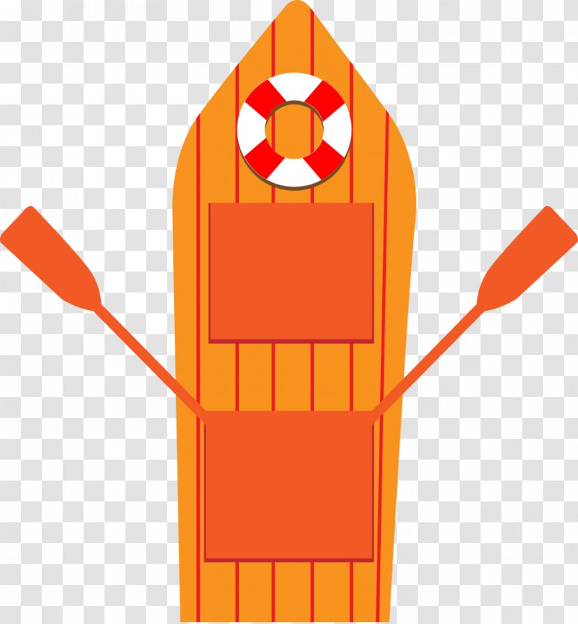 Boat Clip Art - Orange Vector Transparent PNG
