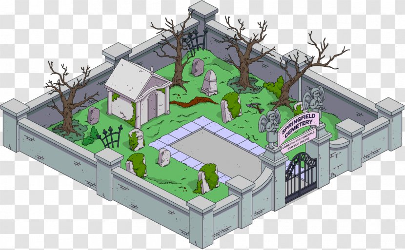 The Simpsons: Tapped Out Springfield Cemetery Treehouse Of Horror XXVIII - Kwikemart Transparent PNG