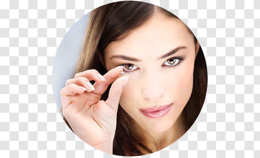 Contact Lenses Eye Toric Lens Glasses - Eyelash Transparent PNG