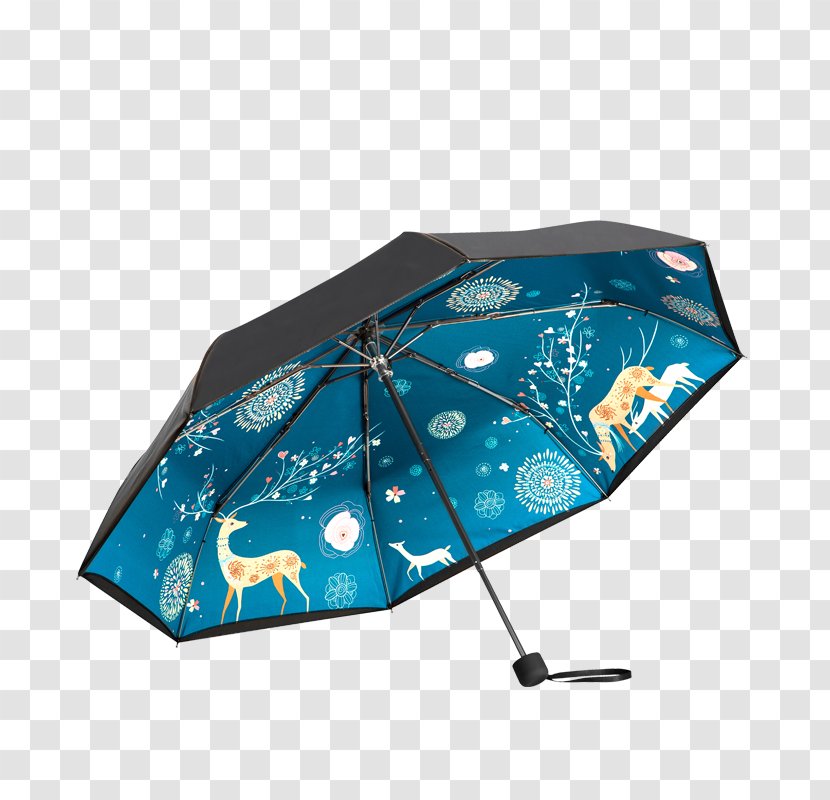 Umbrella Sunscreen Ultraviolet Designer - Product Kind Retro Blue Parasol Transparent PNG