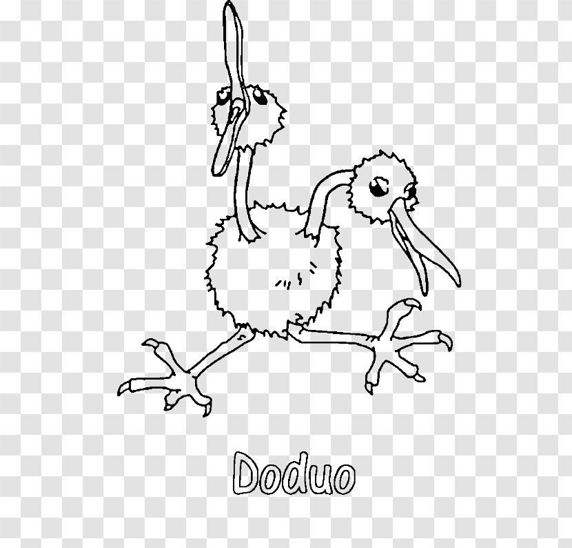 Pokémon Adventures Illustration Coloring Book Doduo - Tree - Large Hello Kitty Princess Pages Transparent PNG