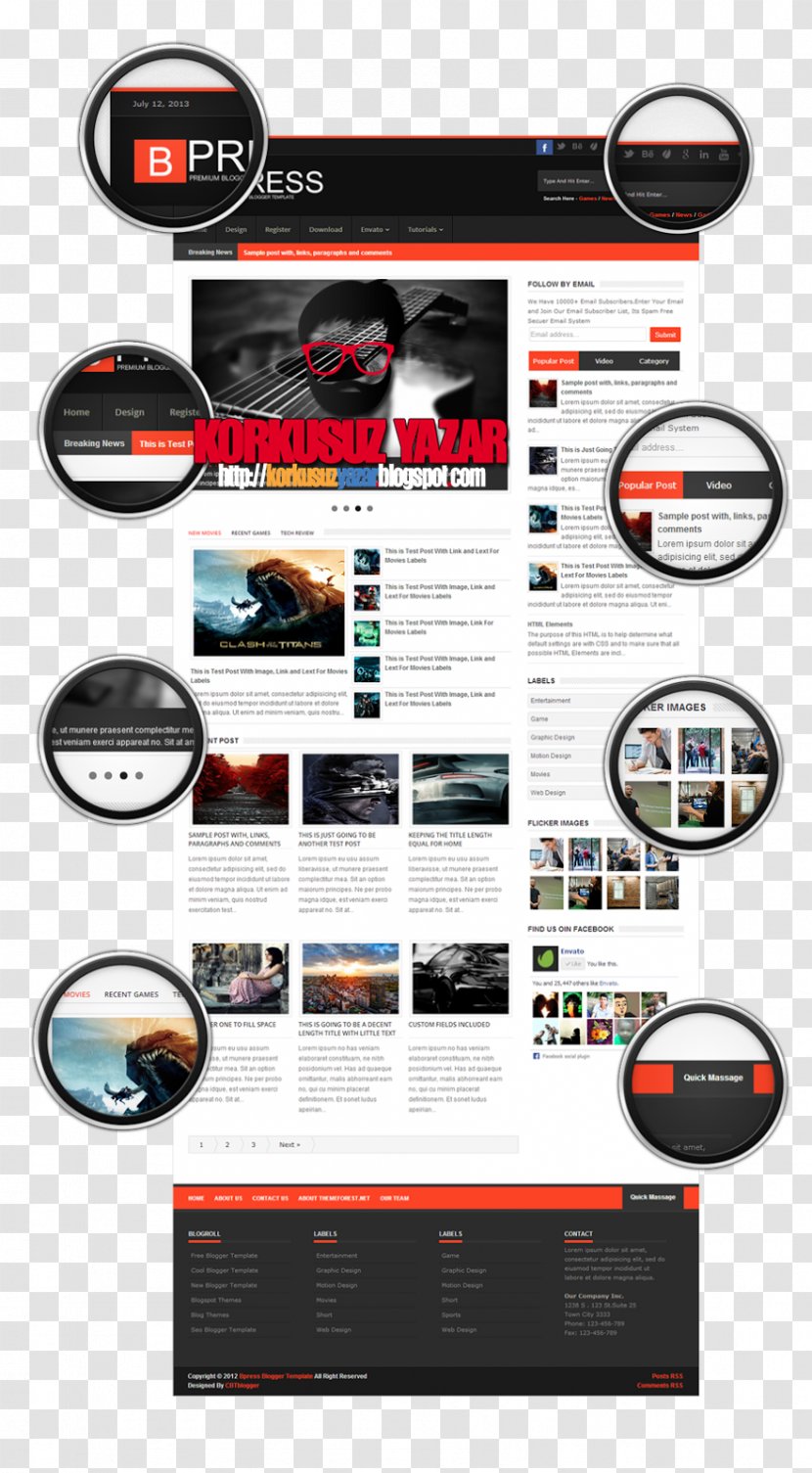 Blogger Responsive Web Design Magazine - Blog Transparent PNG