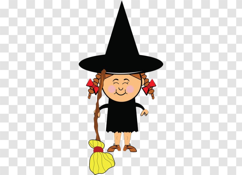 Cartoon Witchcraft Witch Hat Clip Art - Smiling Little Transparent PNG