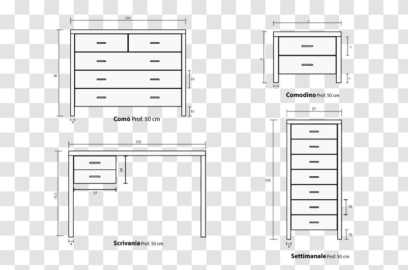 File Cabinets Drawing Line - Black And White - Design Transparent PNG