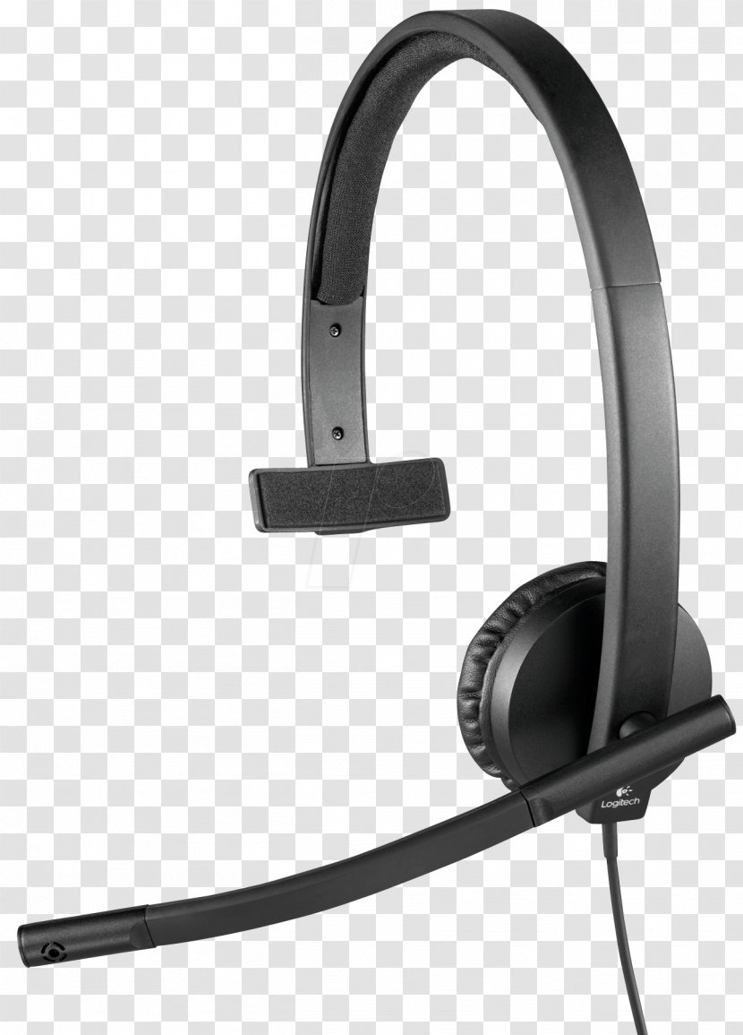 Microphone Logitech Usb H570e Corded Doubleear Headset 981000574 Headphones - Monaural - USB Transparent PNG