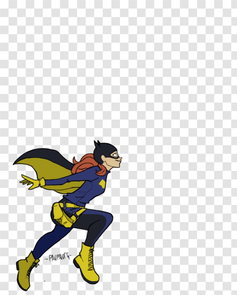 Cartoon Superhero Character Fiction Clip Art - Fictional - Batgirl Transparent PNG