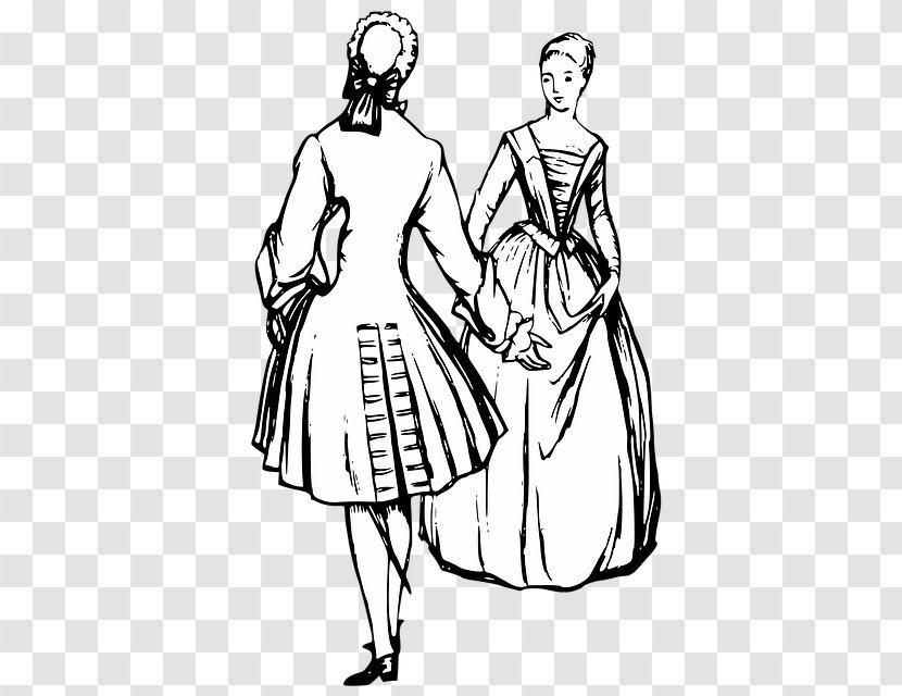 Woman Drawing Clip Art - Clothing - Dancing Couple Hand-painted Transparent PNG