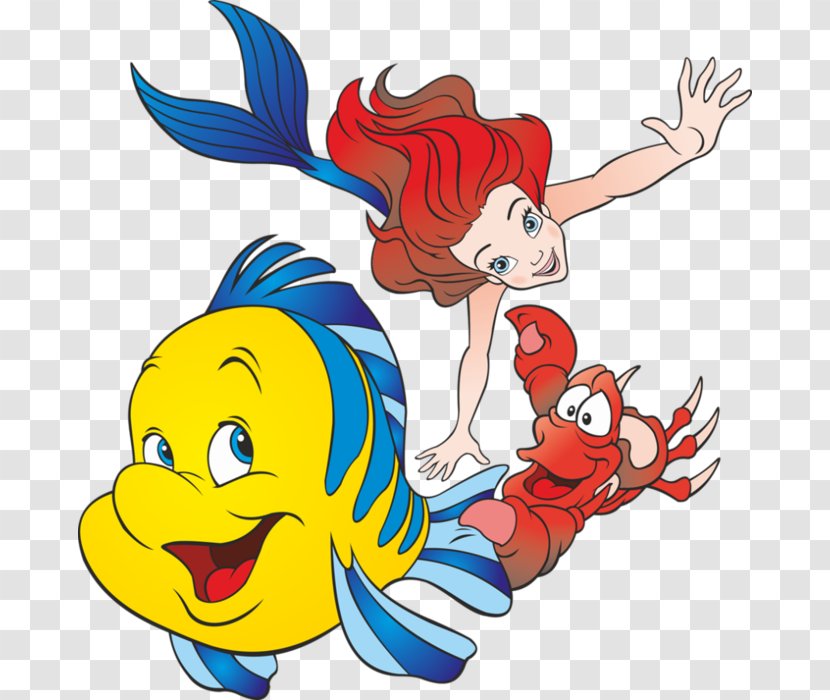 Ariel Sebastian Rapunzel Mickey Mouse The Little Mermaid - Artwork Transparent PNG