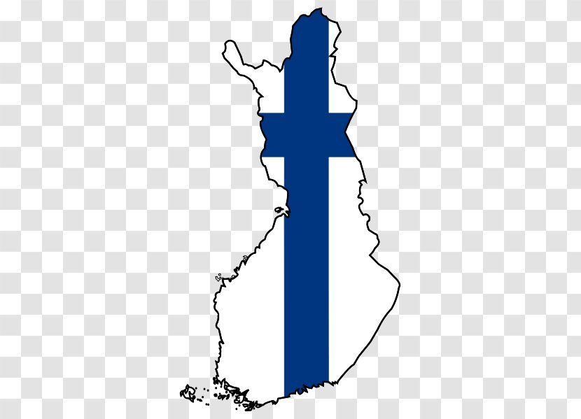 Flag Of Finland Map Australia - Line Art - Finish Transparent PNG