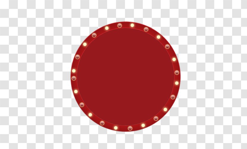 Red Circle Pattern - Dishware - Free Dial Button Material Transparent PNG