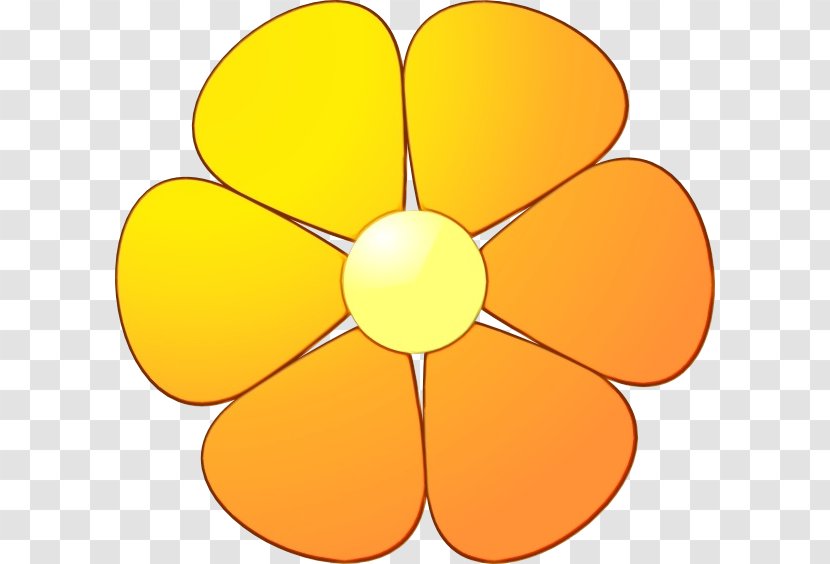 Floral Design - Yellow - Plant Orange Transparent PNG
