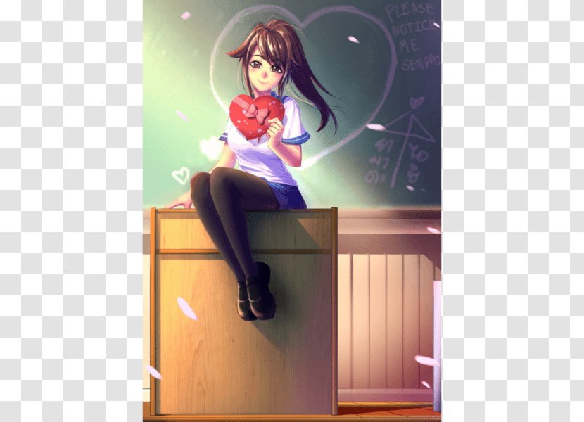 Yandere Simulator Saint Valentine's Day Massacre Gift - Flower Transparent PNG